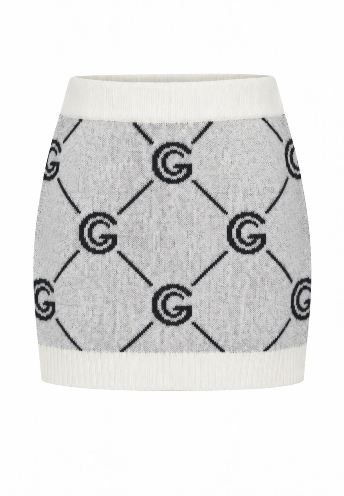 Gabriella Gucci COMPLETO PANNA IN MAGLIA CON MAGLIONE E GONNA LOGATI Bambine e ragazze GK300+GK301.PANNA_