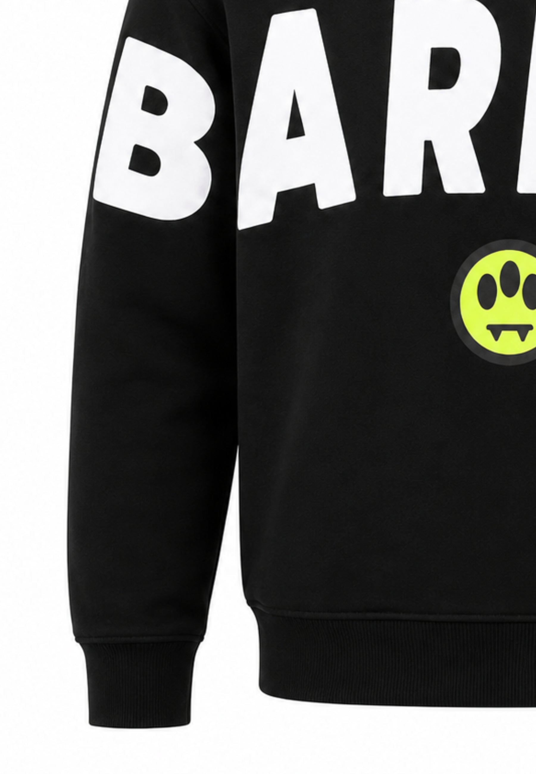 BARROW FELPA NERA GIROCOLLO CON MAXI SCRITTA Bambini e ragazzi F6BKJUSW016.NE_