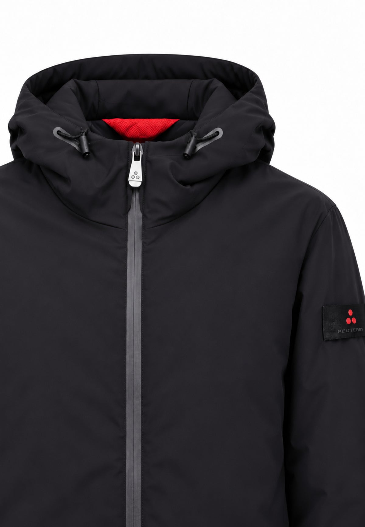 Peuterey GIUBBOTTO NERO CON CAPPUCCIO E TASCHE CON ZIP Bambini e ragazzi SATORU KID.NE_