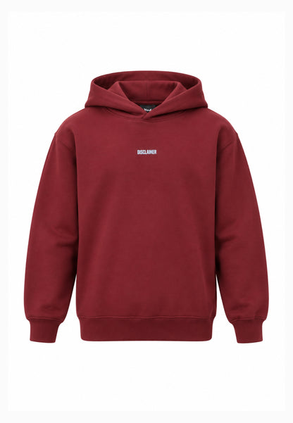 Disclaimer FELPA BORDEAUX CON CAPPUCCIO E MAXI LOGO SUL RETRO Bambini e ragazzi 26IDK59101.BORDEAUX_