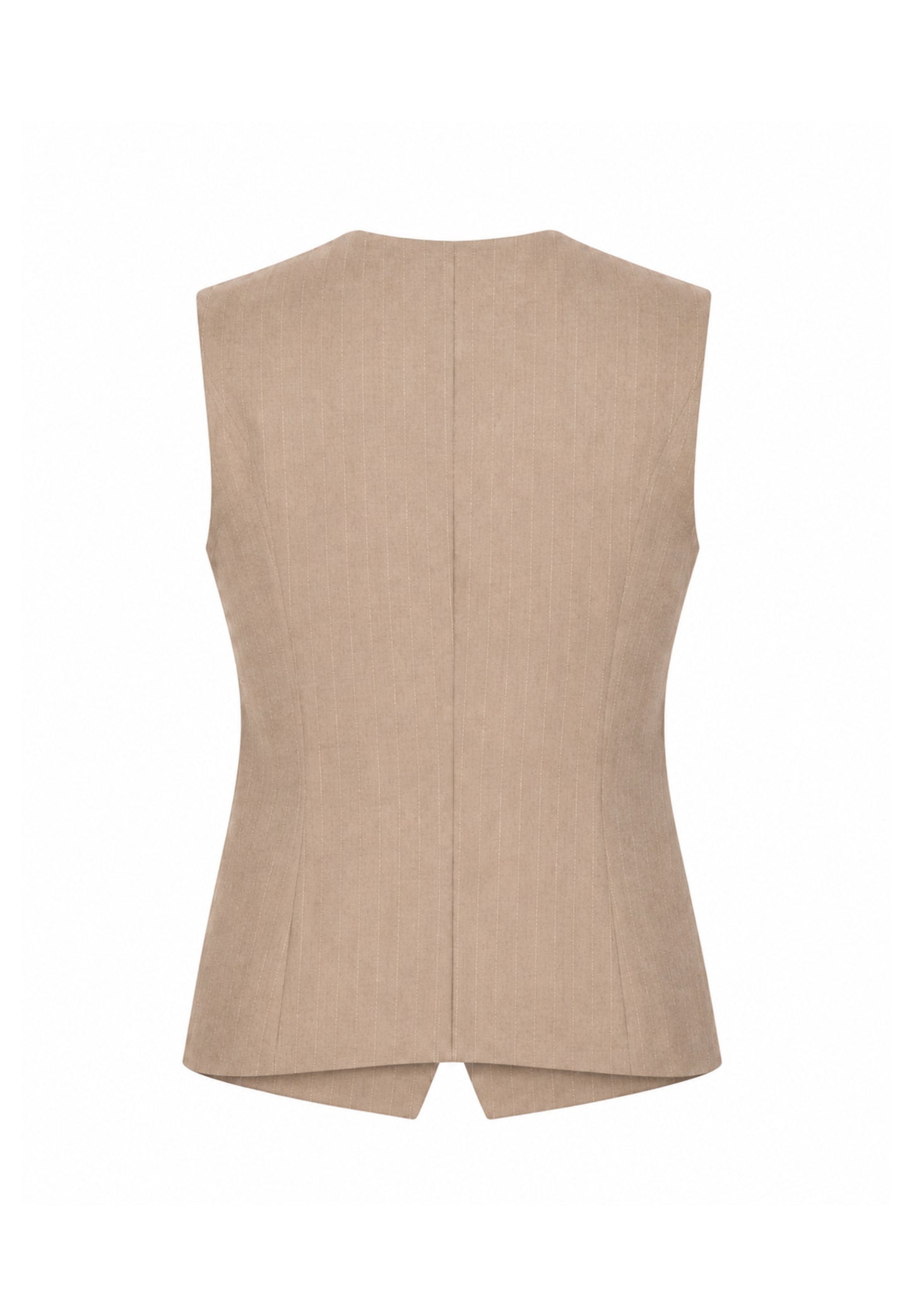 MON SAURIRE completo beige con gilet e pantalone gessati Bambine e ragazze m1433j+m1441j.beige_