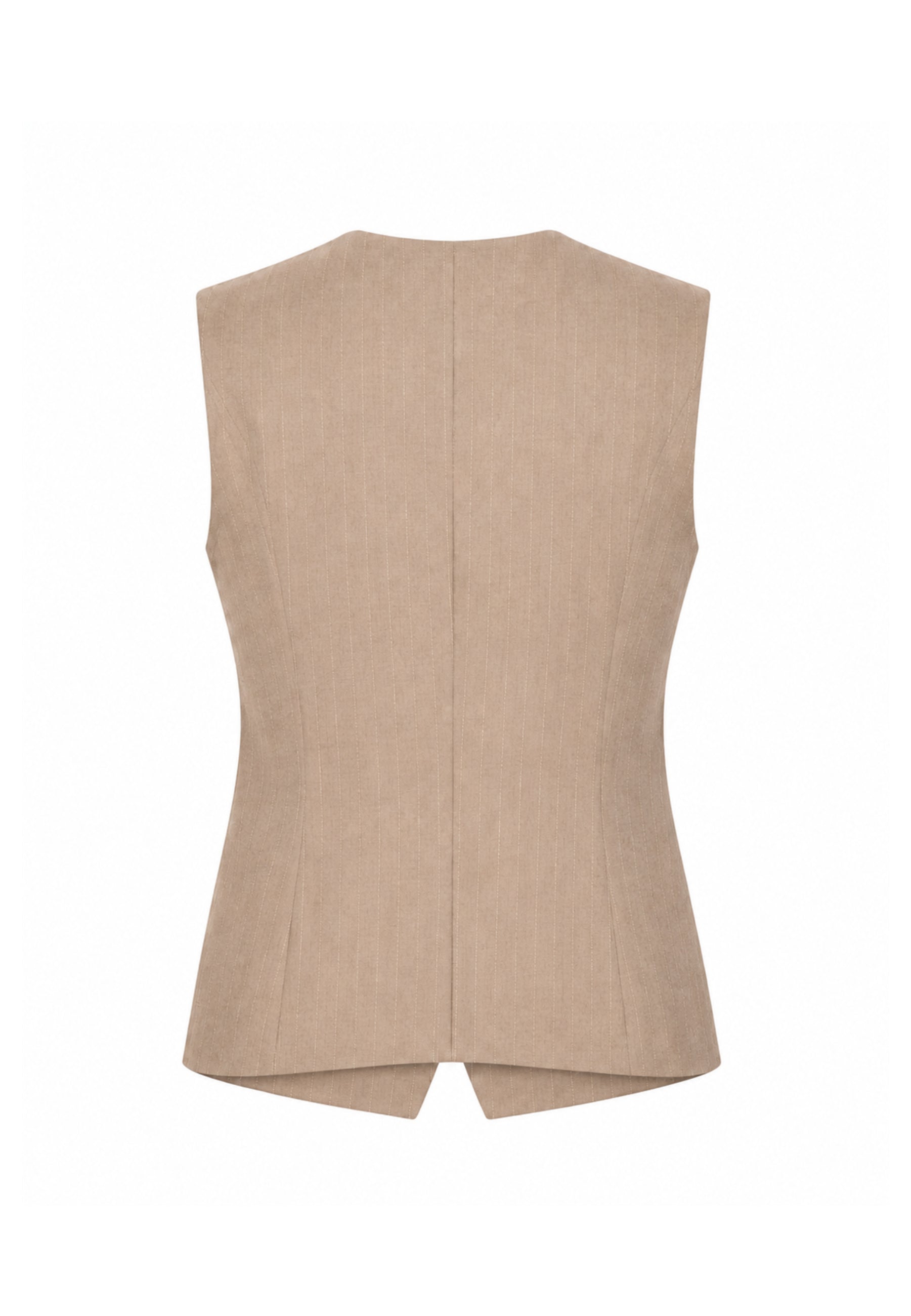 MON SAURIRE completo beige con gilet e pantalone gessati Bambine e ragazze m1433j+m1441j.beige_