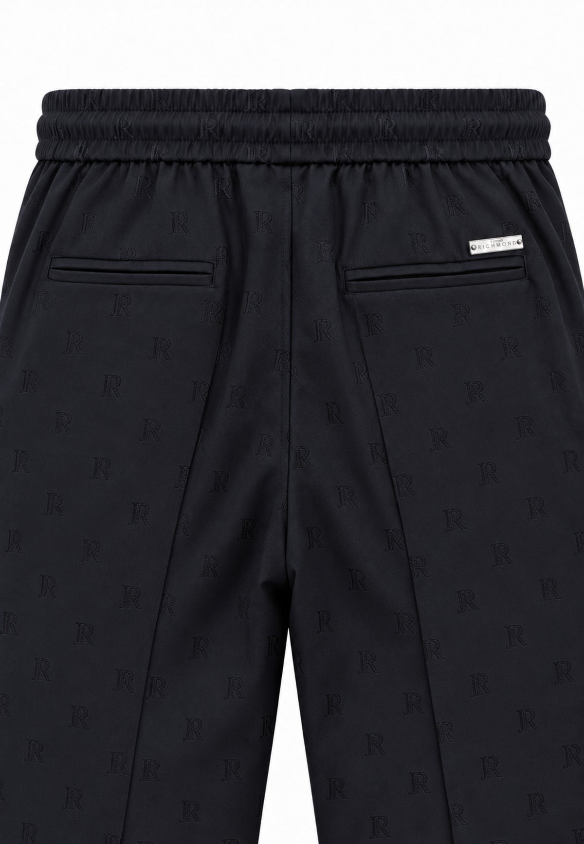 John Richmond pantalone nero logato con laccio in vita Bambini e ragazzi rba26039pa.ne_