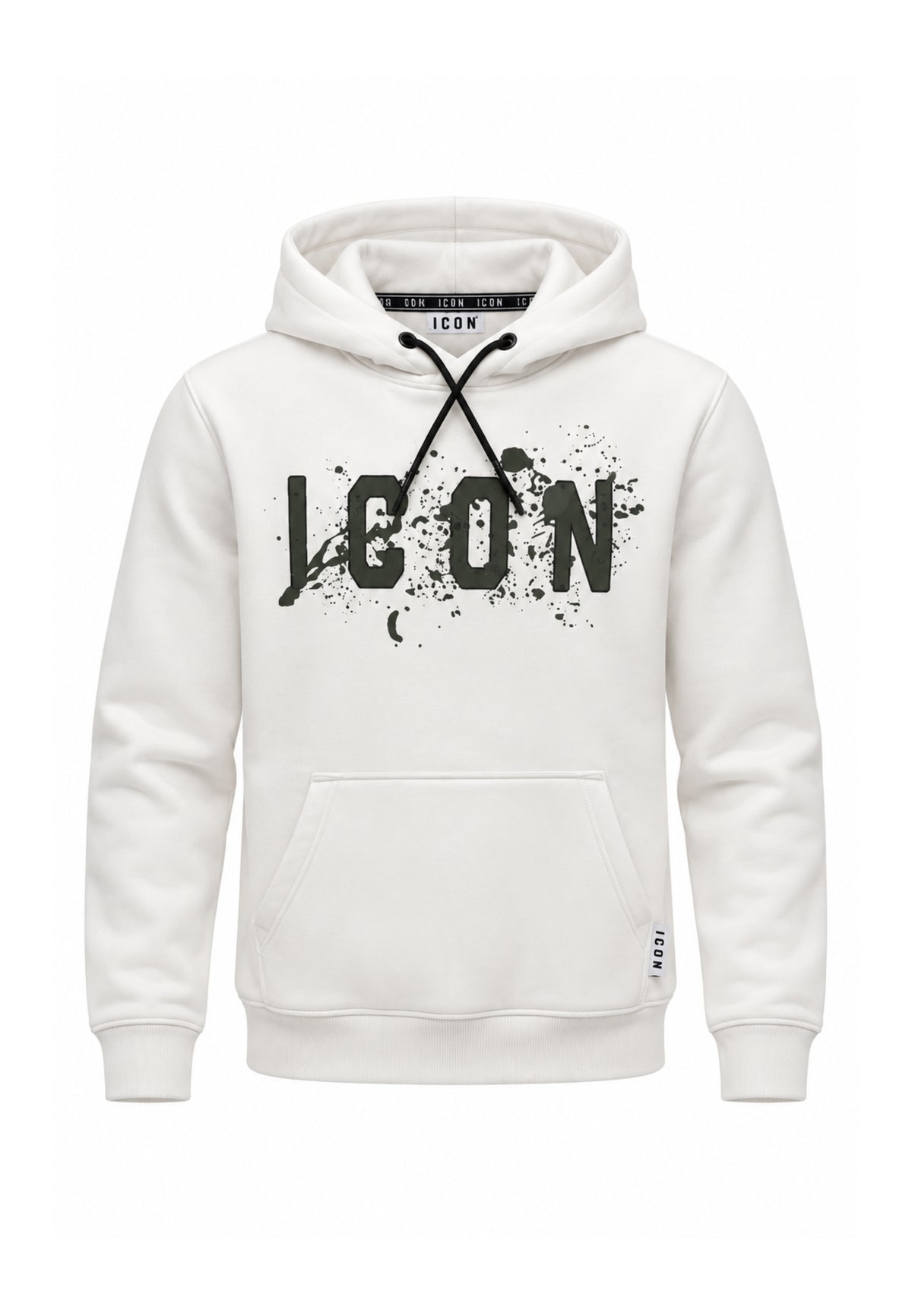 ICON FELPA panna con cappuccio e logo spruzzo Bambini e ragazzi ibsw001372.panna_