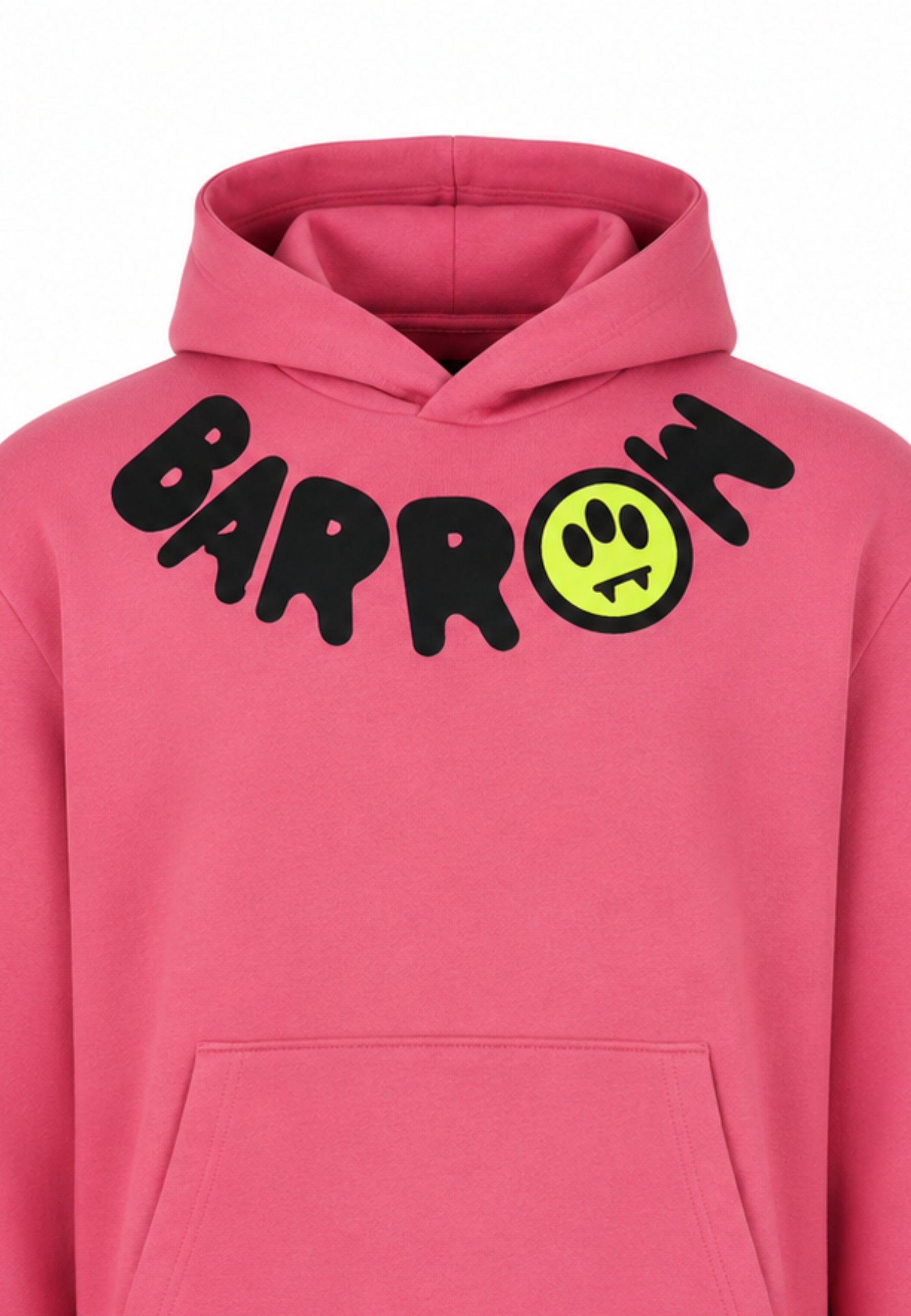 BARROW FELPA ROSA CON CAPPUCCIO e logo sul collo Bambini e ragazzi F6BKJUHS038.ROSA_
