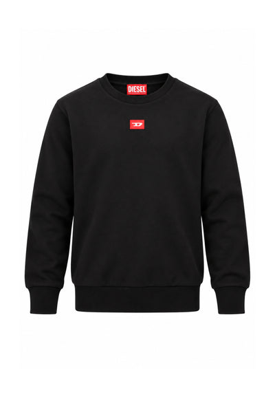 Diesel FELPA NERA GIROCOLLO OVERSIZE Bambini e ragazzi SXGINOVER.NE_