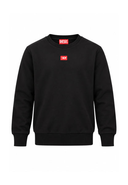 Diesel FELPA NERA GIROCOLLO OVERSIZE Bambini e ragazzi SXGINOVER.NE_