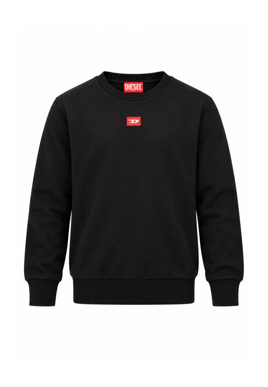 Diesel FELPA NERA GIROCOLLO OVERSIZE Bambini e ragazzi SXGINOVER.NE_
