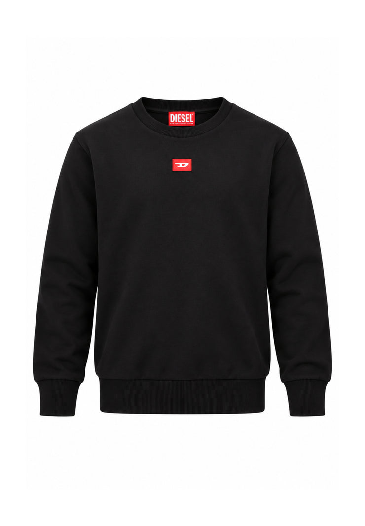 Diesel FELPA NERA GIROCOLLO OVERSIZE Bambini e ragazzi SXGINOVER.NE_