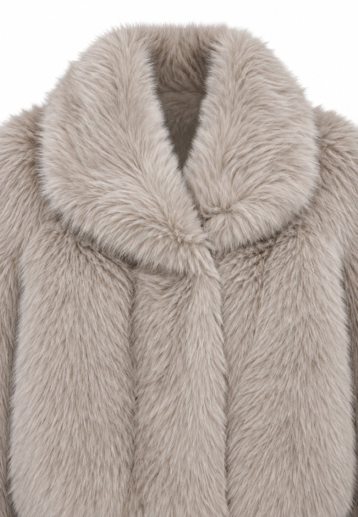 Kocca Pellicciotto beige crop con colletto con risvolto Bambine e ragazze walan.beige_