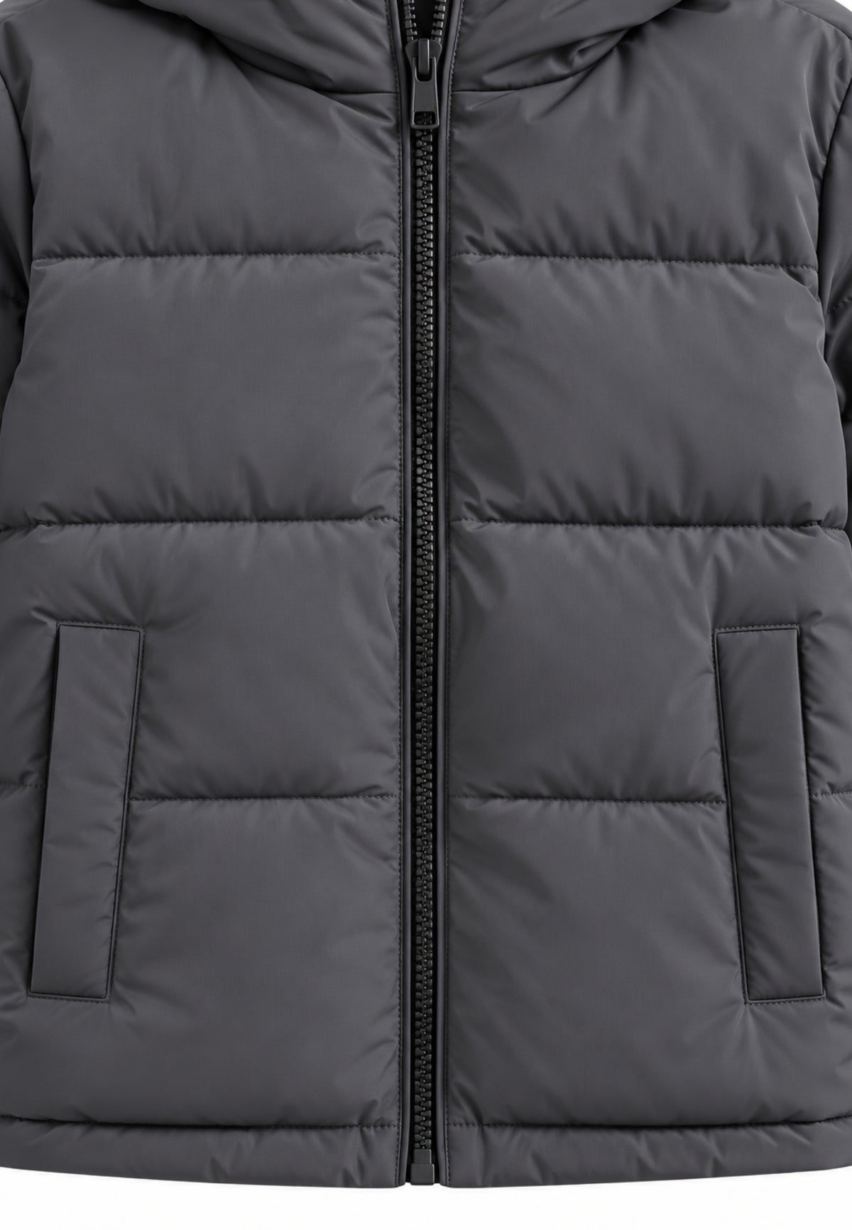 Jack & Jones giubbotto GRIGIO con cappuccio TRAPUNTATO Bambini e ragazzi 12303956.grig_