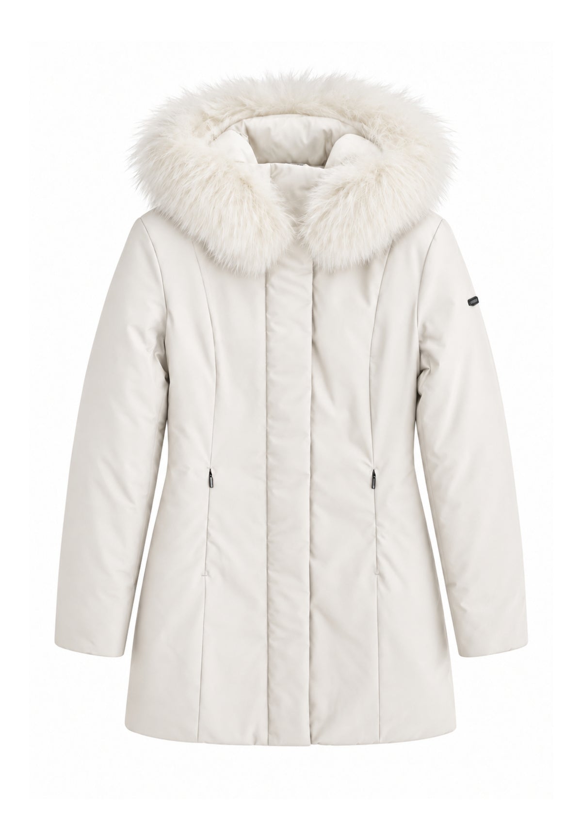 REFRIGIWEAR GIUBBOTTO AVORIO CON PELLICCIA NEL CAPPUCCIO Donna LADY TECH/1 FUR JACKET.AVORI_