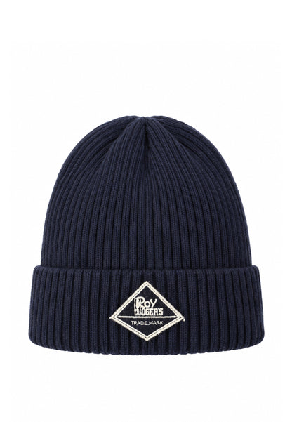 Roy Roger's CAPPELLO BLU IN MAGLIA CON LOGO PATCH Bambini e ragazzi RX397/00.BLU_