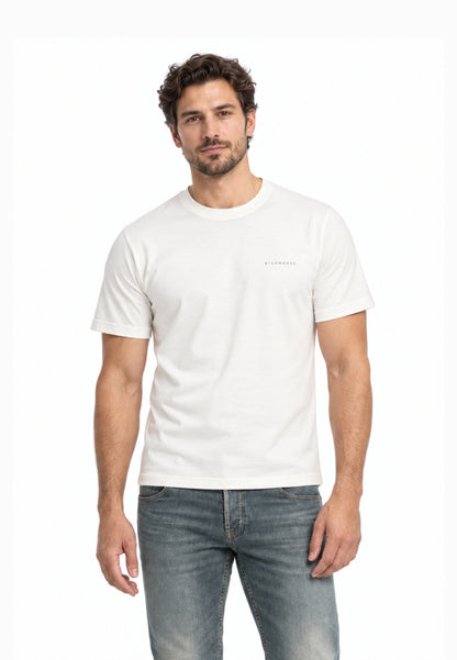 John Richmond T SHIRT PANNA A MEZZE MANICHE CON MINI LOGO Uomo UMA26291TS.PANNA_