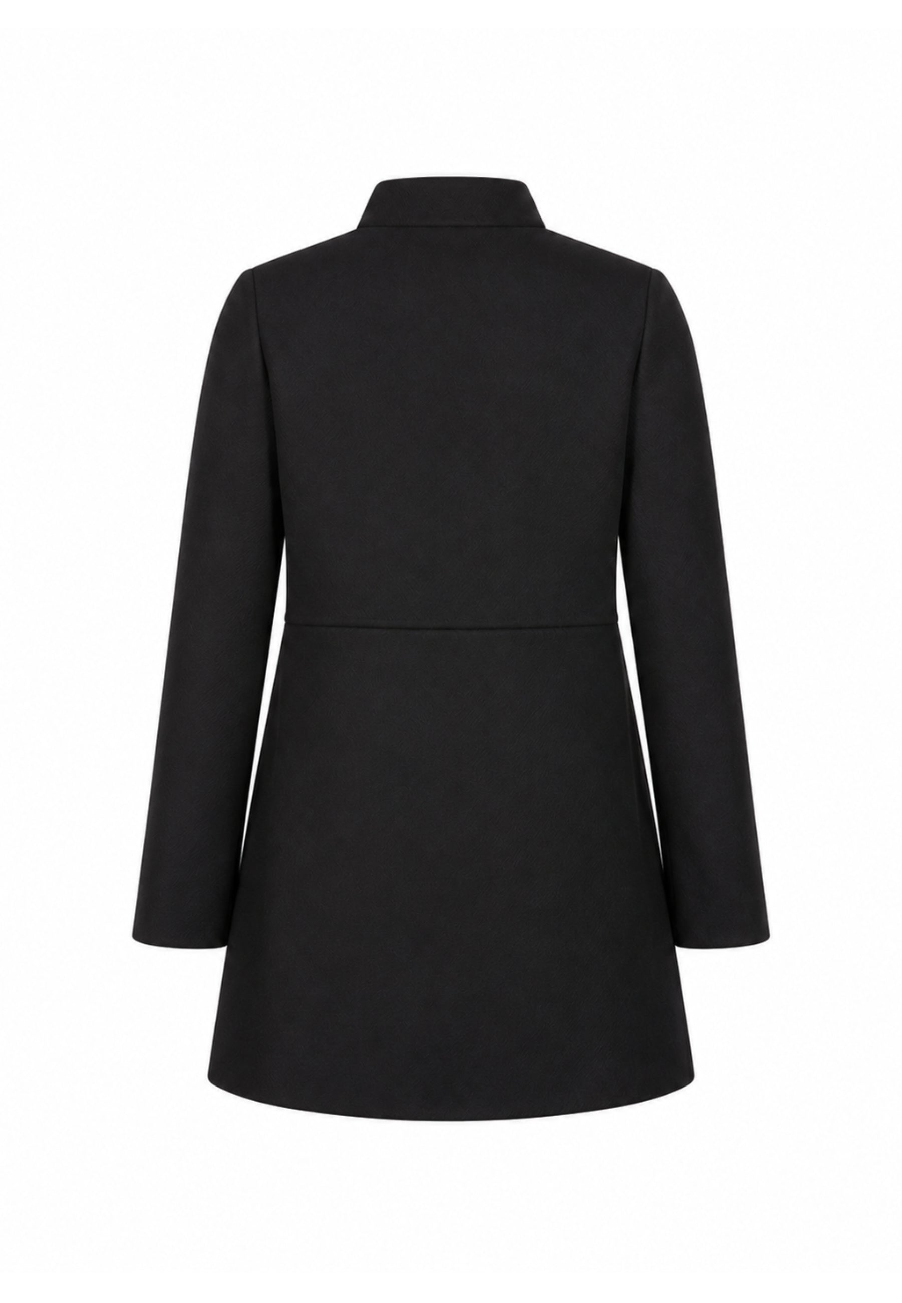 MON SAURIRE cappotto nero con bottoni dorati e colletto Bambine e ragazze m1403j.ne_