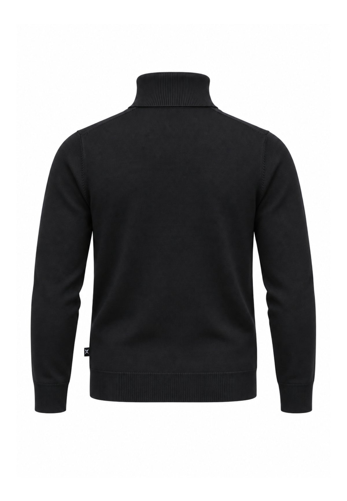 John Richmond LUPETTO NERO SAGOMATO CON LOGO RICAMATO Uomo UMA26168LU.NE_