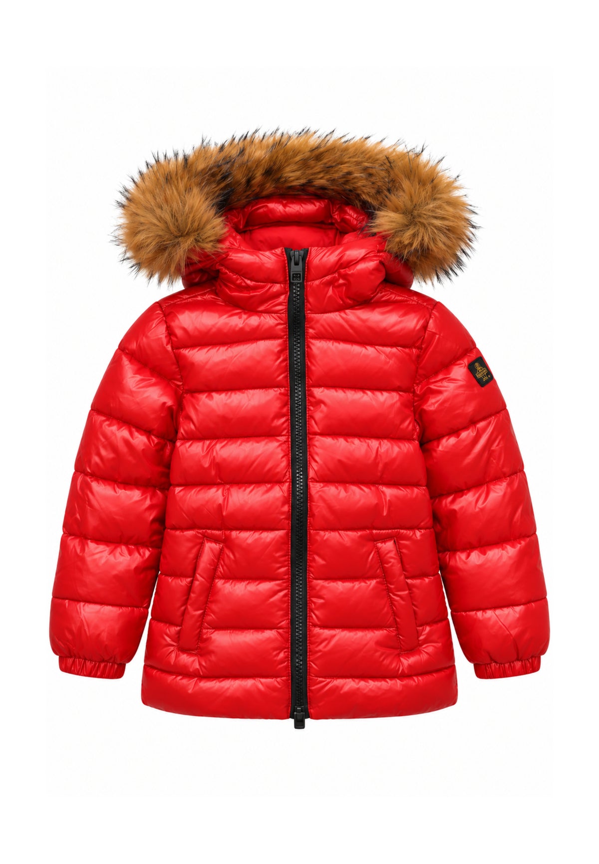 REFRIGIWEAR PIUMINO CON PELLICCIA E LOGO SUL BRACCIO Bambine e ragazze RG2606CW26_