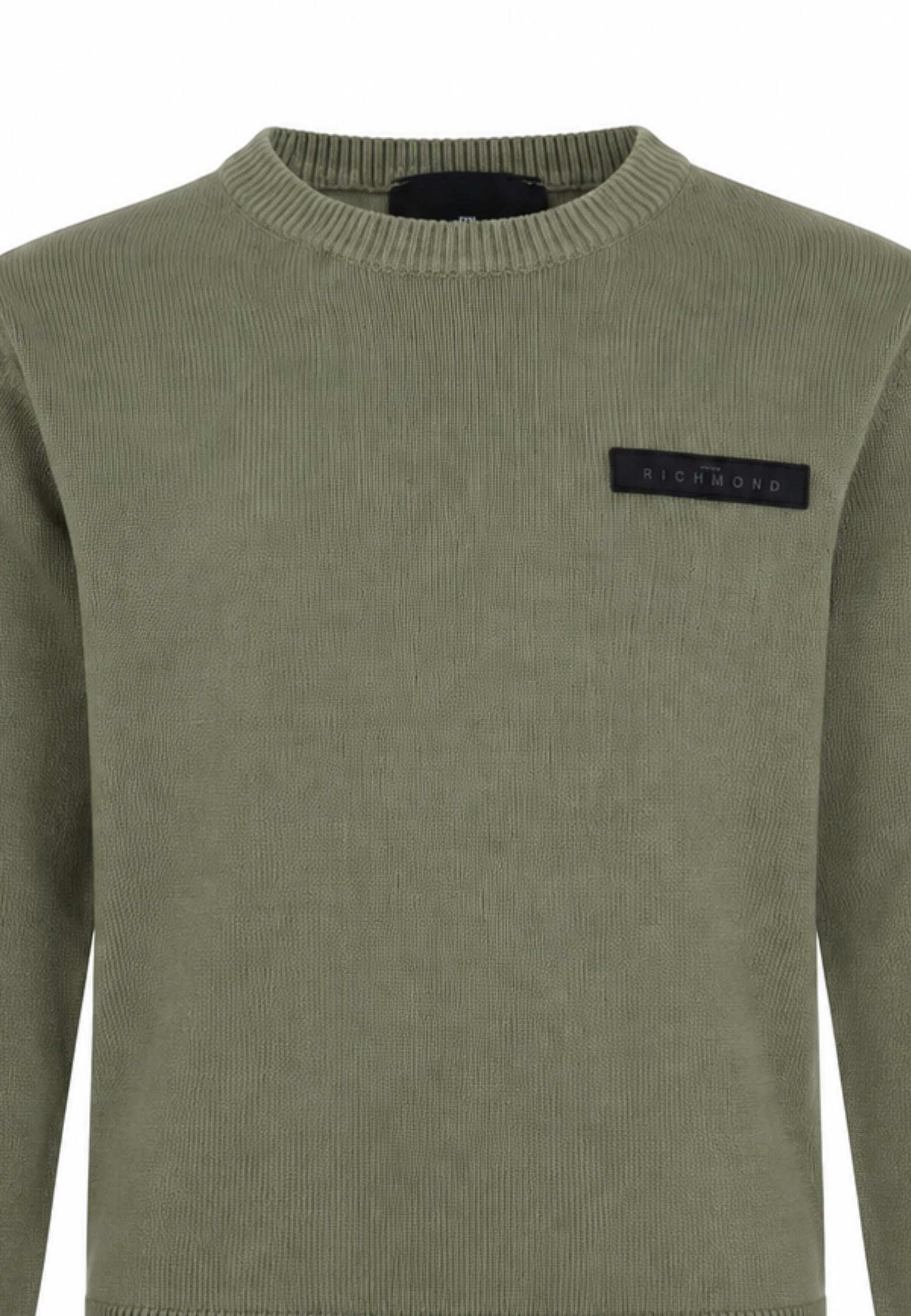 John Richmond maglia VERDE SCURA CON TAGHETTA APPLICATA Bambini e ragazzi rba26026ma.ver_
