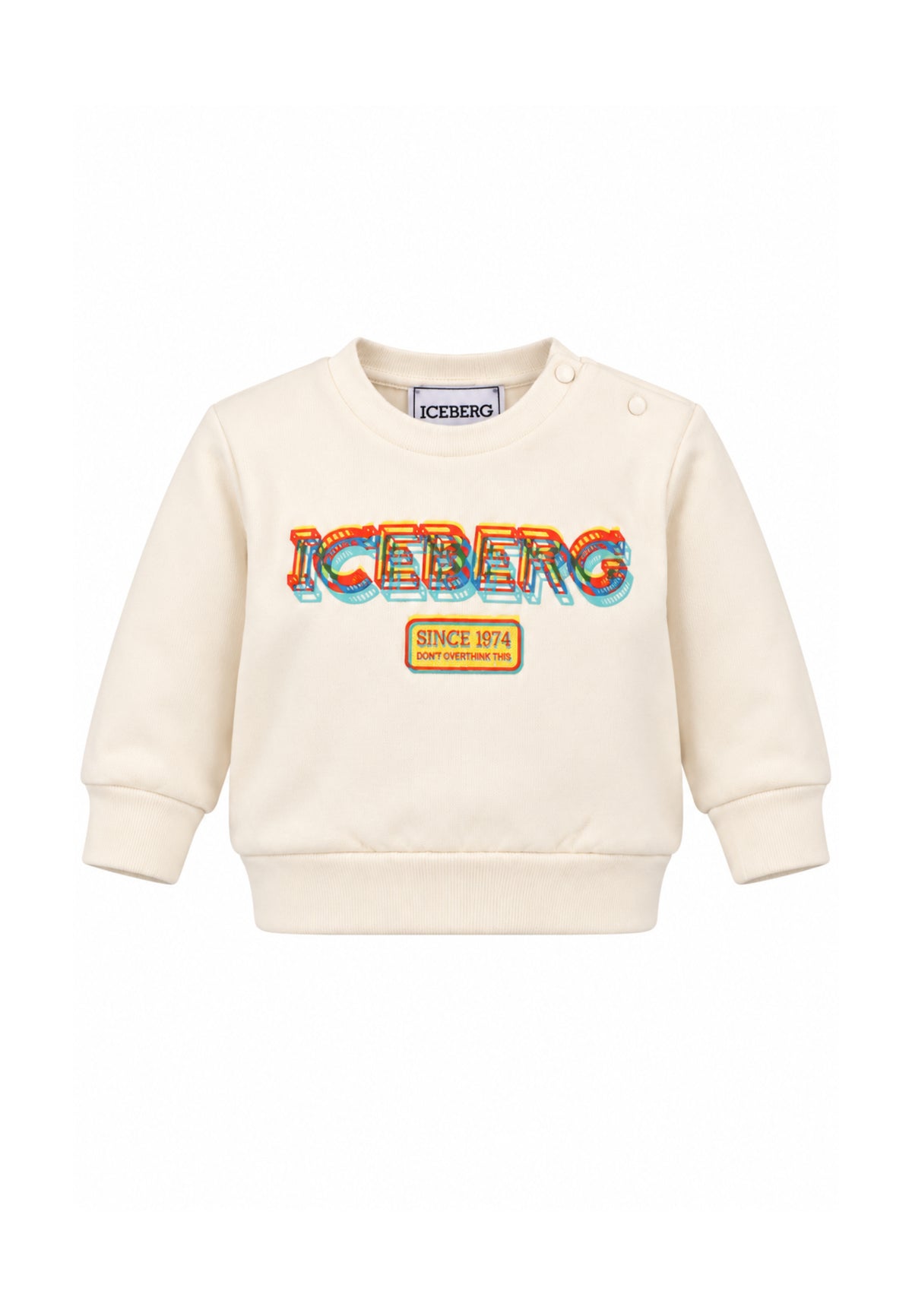 ICEBERGS COMPLETO PANNA CON LOGO GLITCH CENTRALE Bambini e ragazzi CFICE7301B.PANNA_
