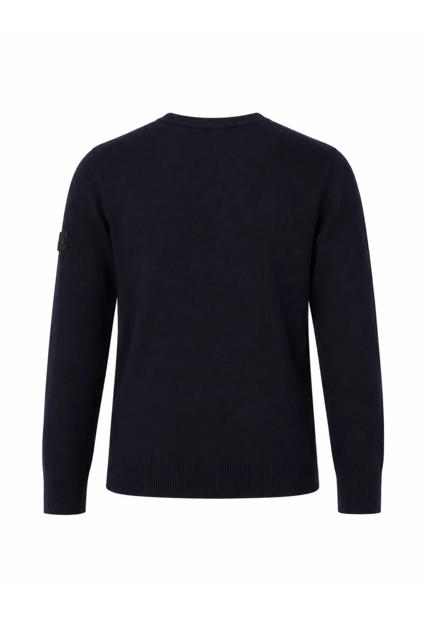 Peuterey MAGLIONE BLU IN LANA RASATA GIROCOLLO CON LOGO APPLICATO Bambini e ragazzi EXMOOR07KID.BLU_