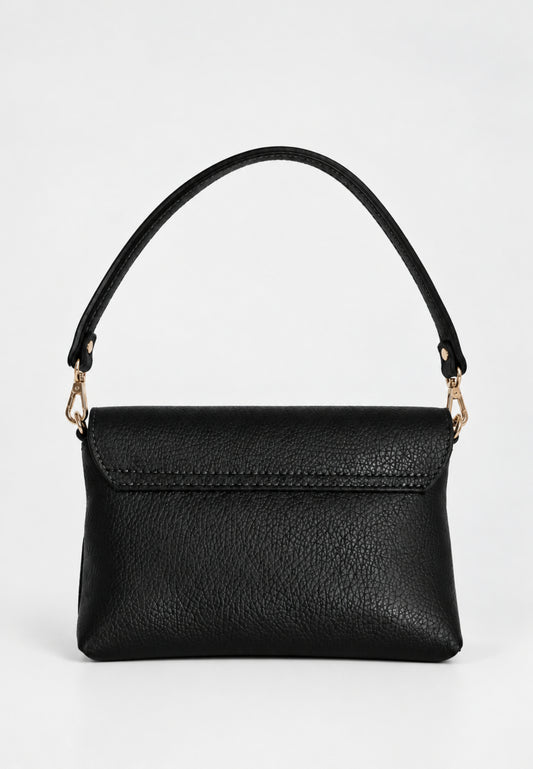 Kocca Junior borsa NERA con tracolla a catenina e manico Bambina e Ragazza yenna.ne_