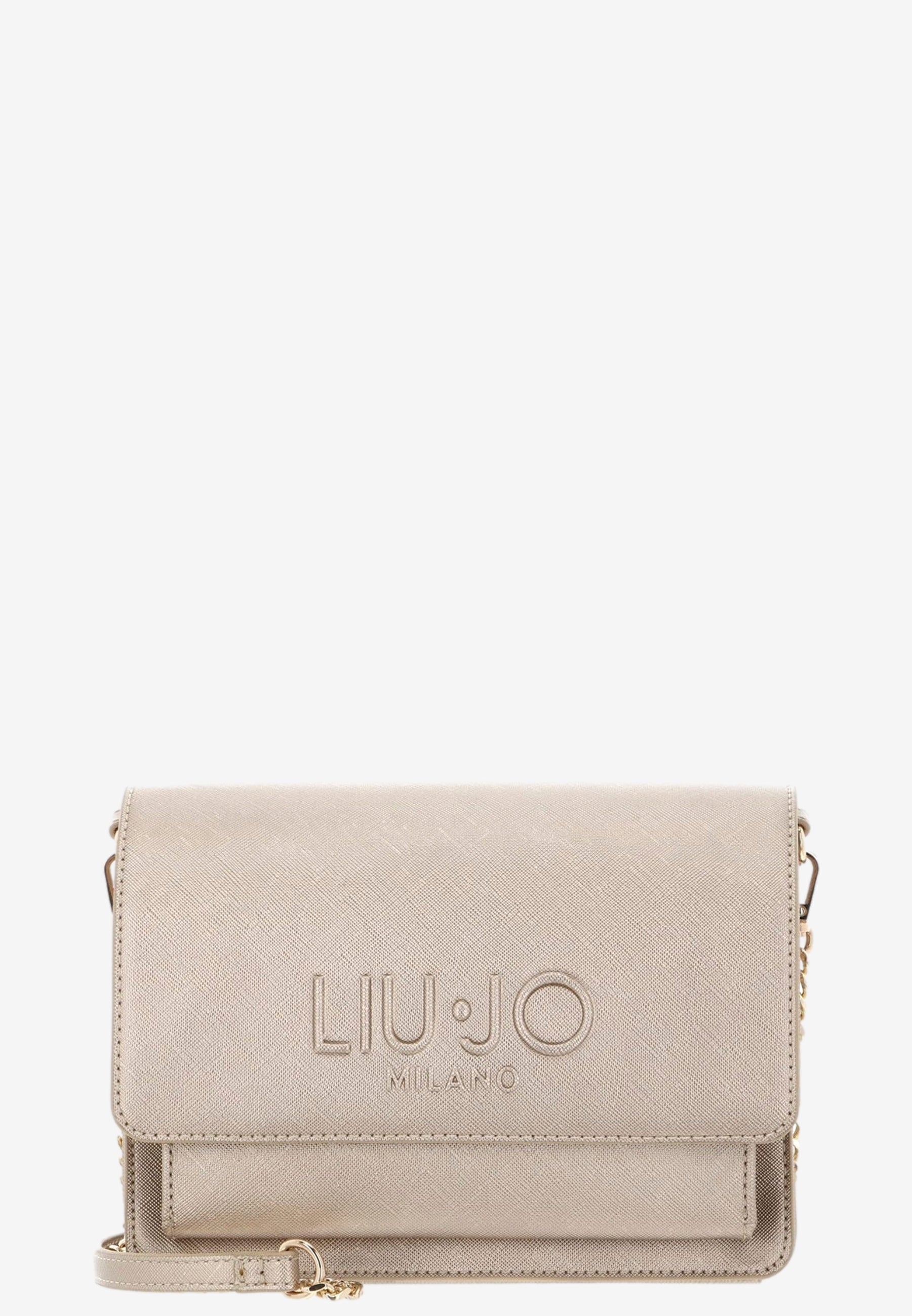 Liu Jo borsa donna oro chiaro con logo frontale dettaglio logo