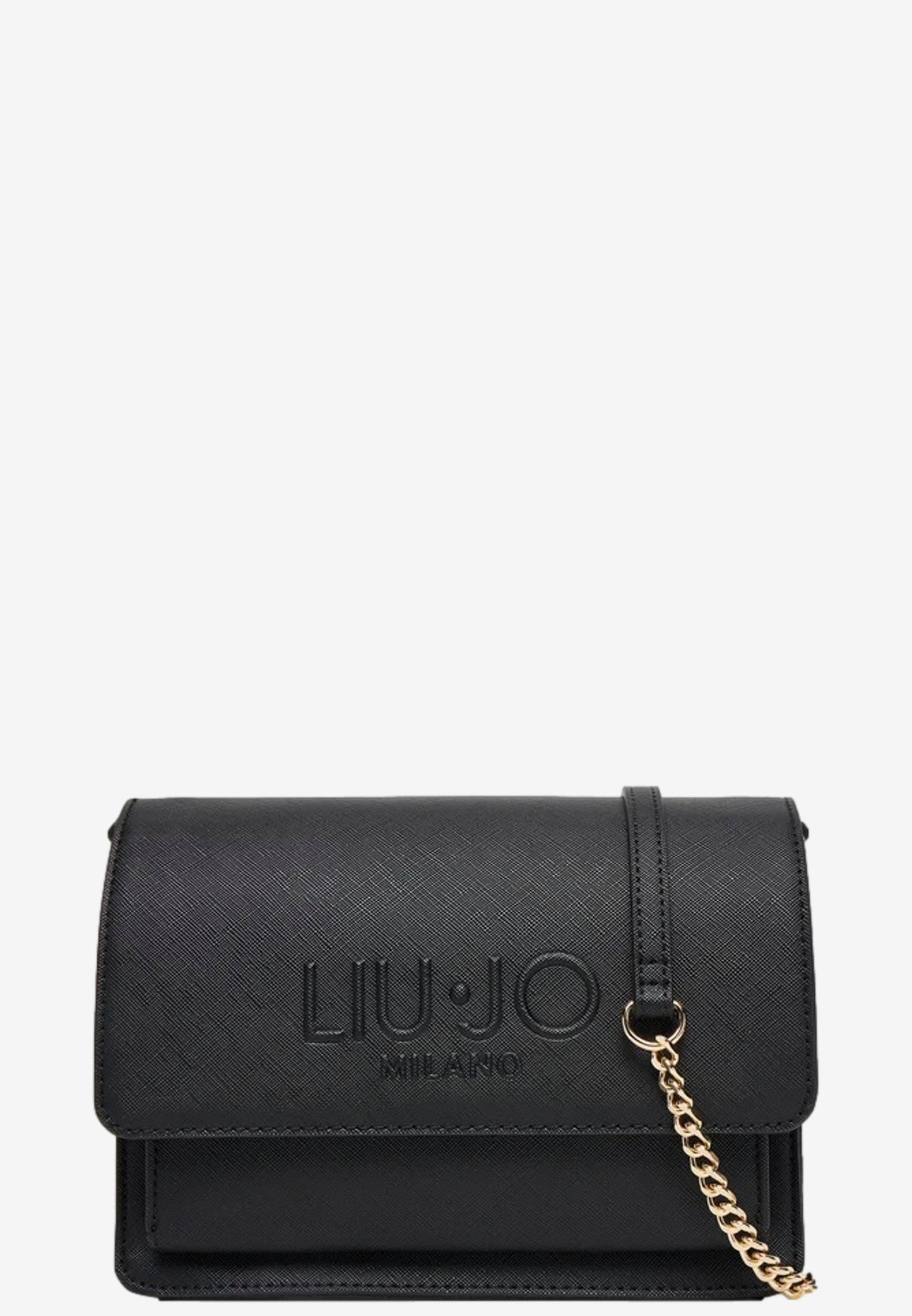 Liujo borsa nera donna logo sul davanti