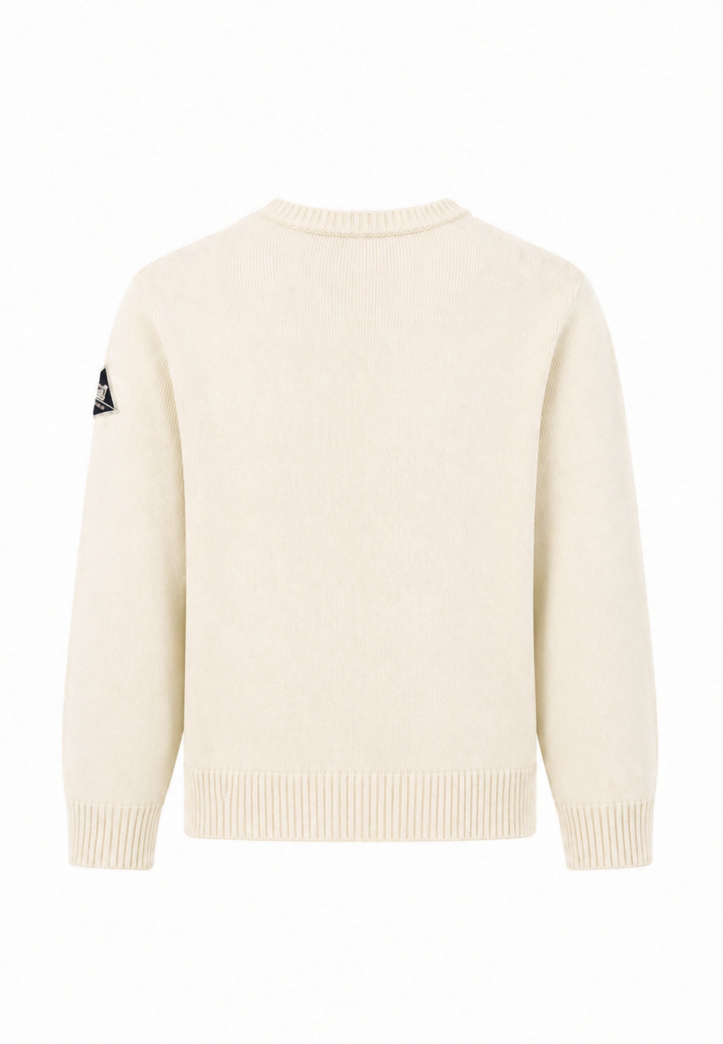 Roy Roger's maglia PANNA CON LOGO CENTRALE RICAAMTO Bambini e ragazzi rh116/00.panna_