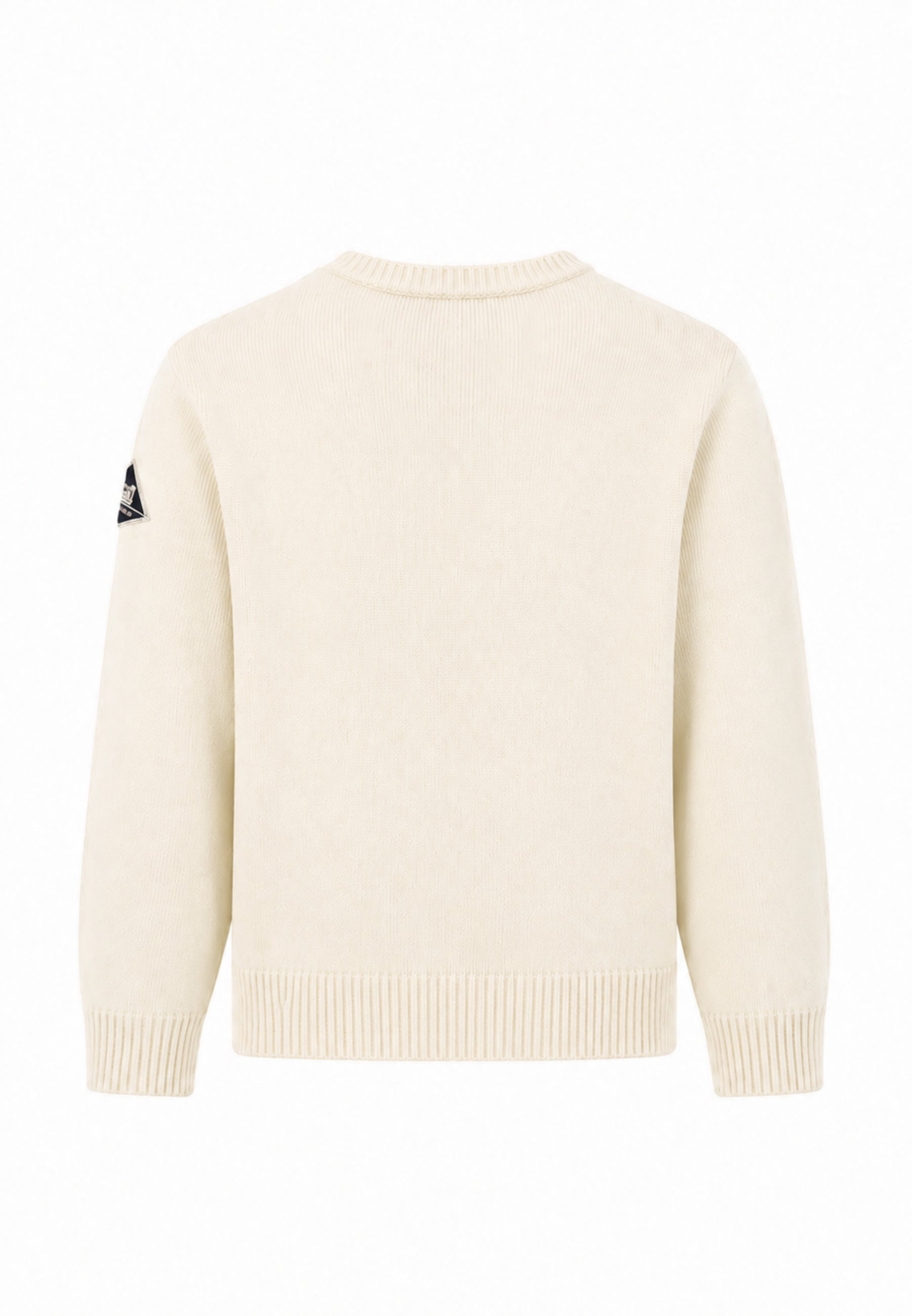Roy Roger's maglia PANNA CON LOGO CENTRALE RICAAMTO Bambini e ragazzi rh116/00.panna_