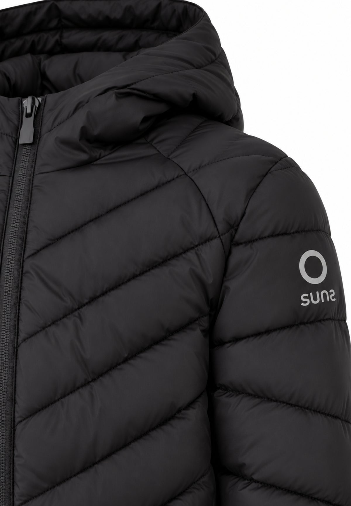 SUNS GIACCA A VENTO nera con cappuccio Bambini e ragazzi GBS7301U.NE_