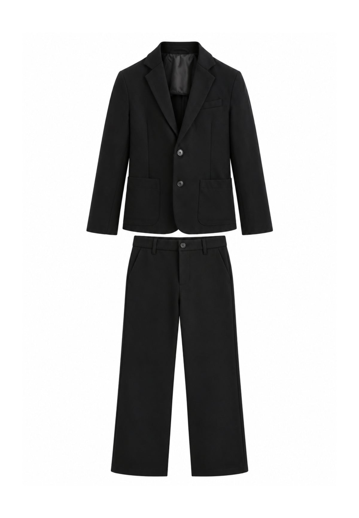 OVERD ABITO NERO ELEGANTE CON PANTALONE LARGO Bambini e ragazzi OK1964SGC+OK261794SPN.NE_
