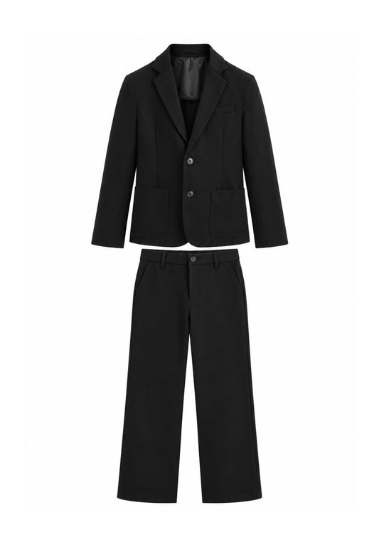 OVERD ABITO NERO ELEGANTE CON PANTALONE LARGO Bambini e ragazzi OK1964SGC+OK261794SPN.NE_