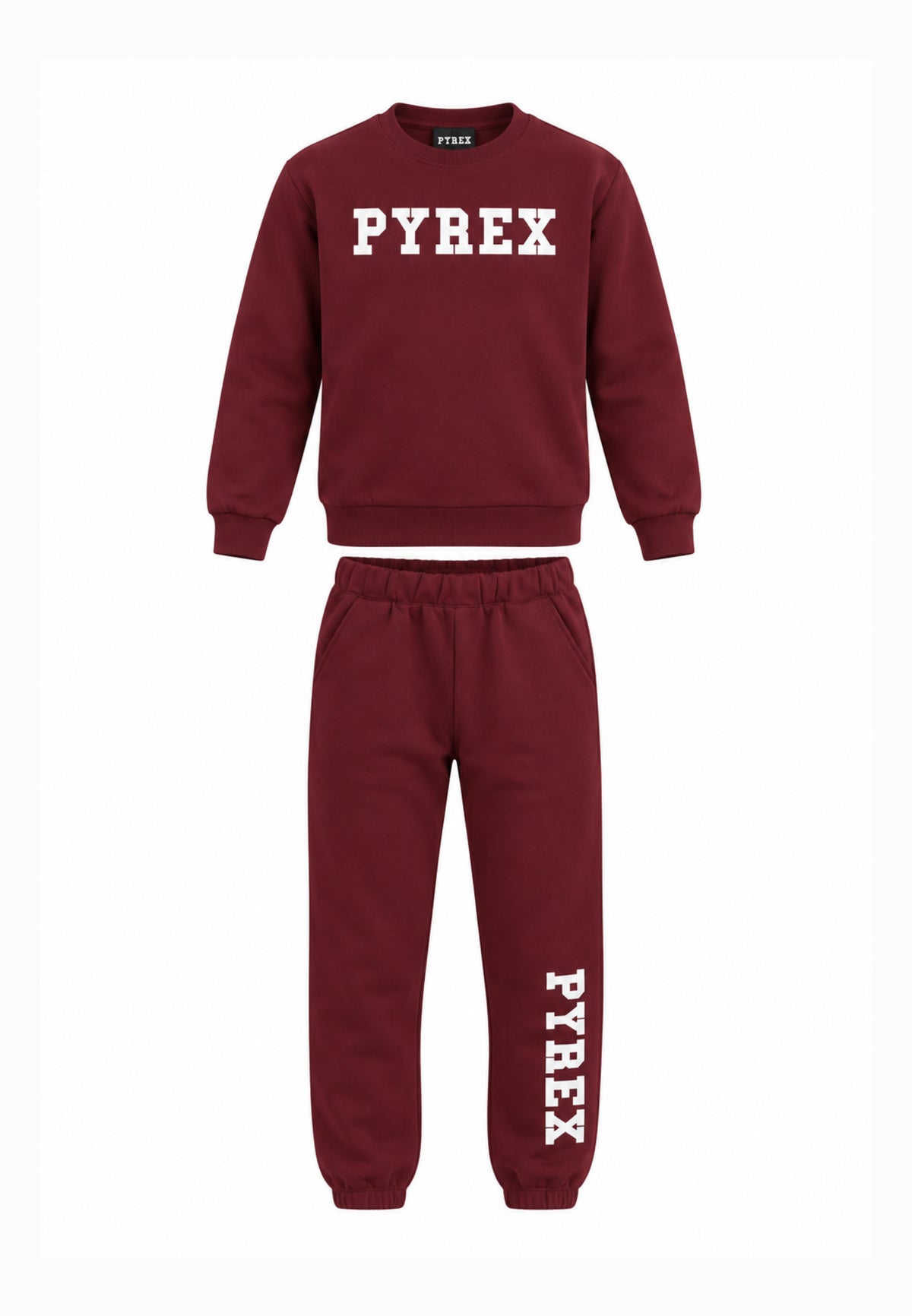 Pyrex TUTA BORDEAUX CON FELPA GIROCOLLO E MAXI LOGO Bambine e ragazze 26IPK46204.BORDEAUX_