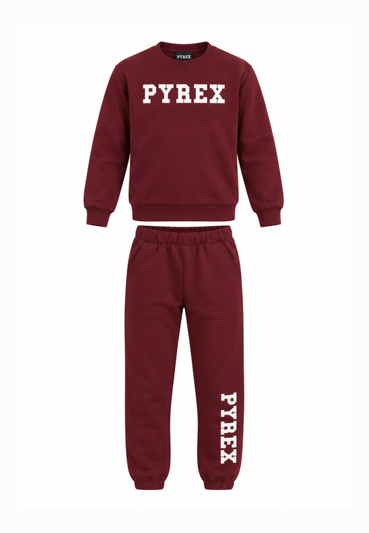 Pyrex TUTA BORDEAUX CON FELPA GIROCOLLO E MAXI LOGO Bambine e ragazze 26IPK46204.BORDEAUX_