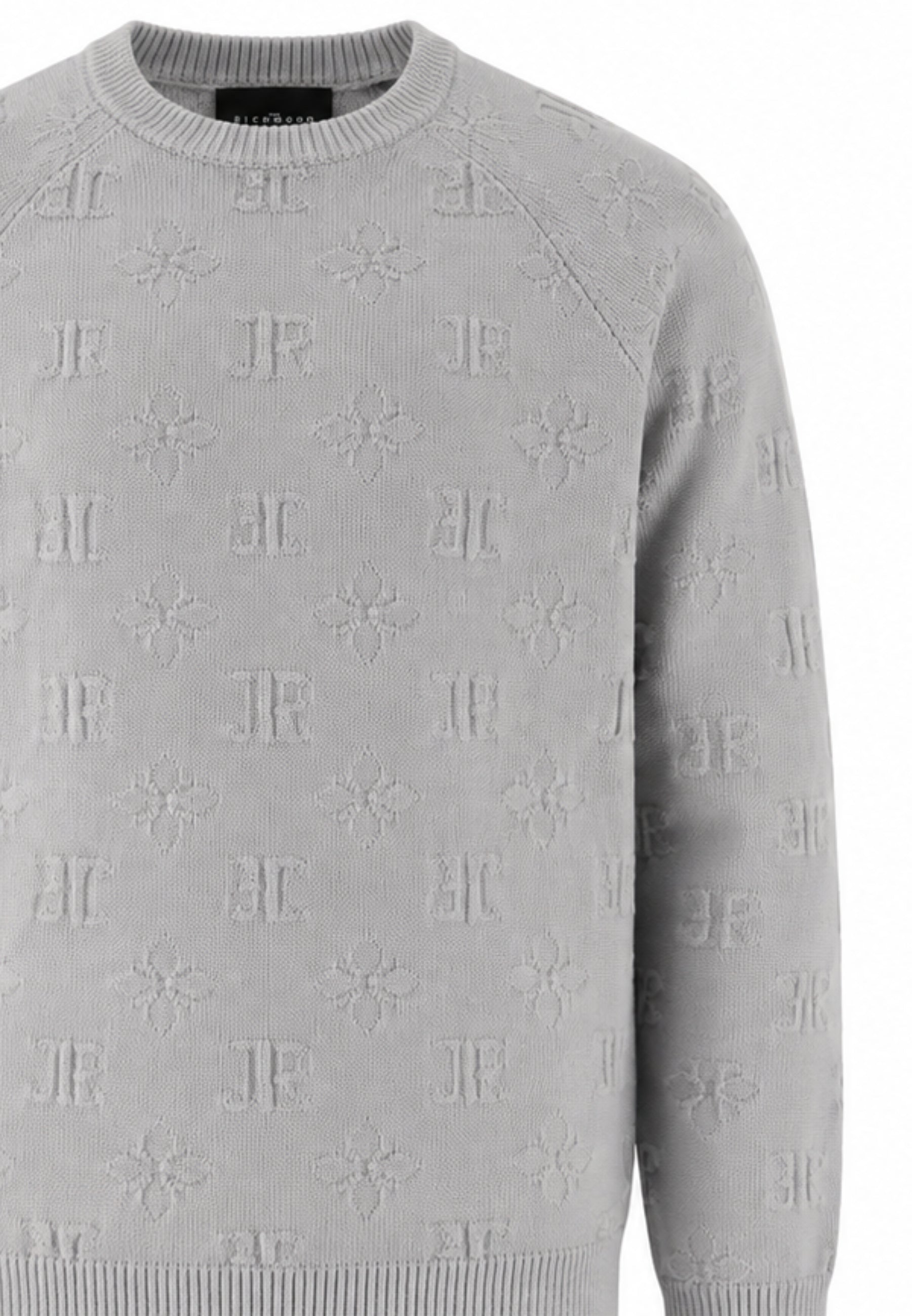 John Richmond MAGLIONE GRIGIO CON LOGO ALL OVER Bambini e ragazzi rba26121ma.grig_