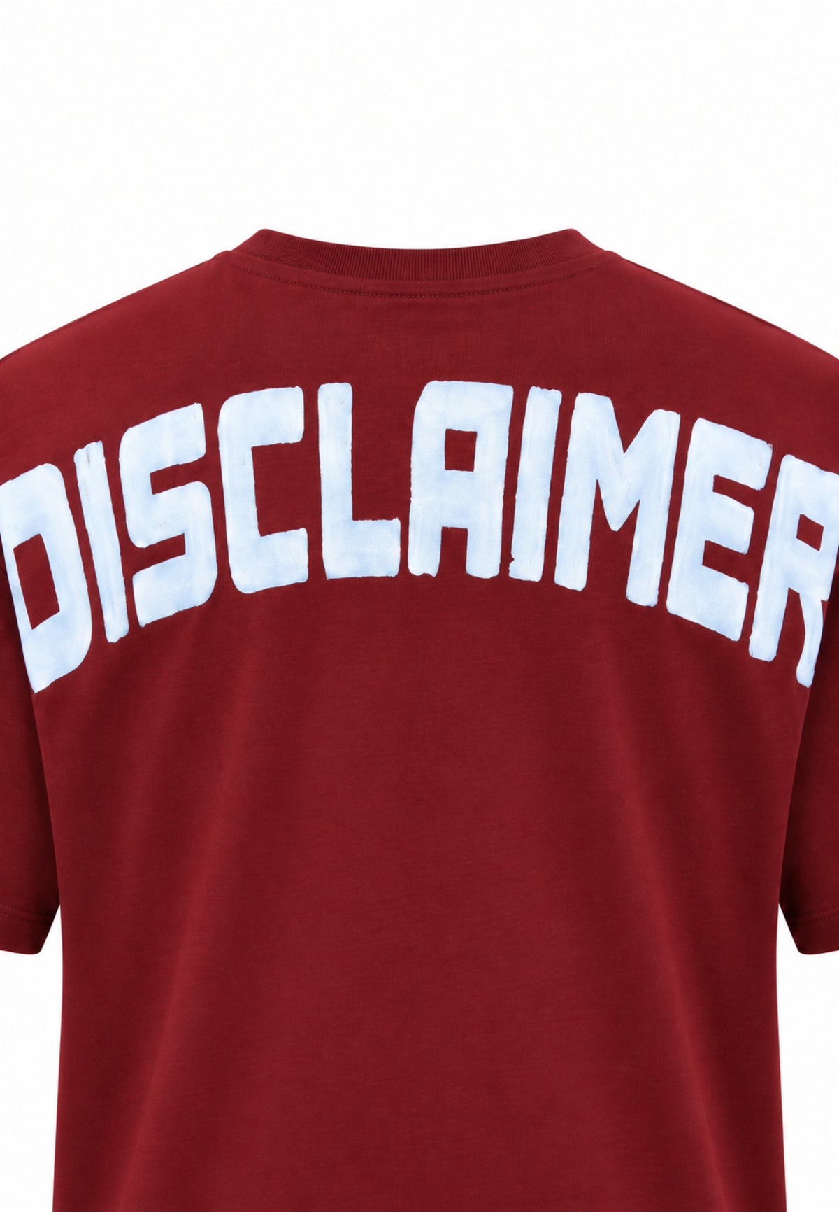 Disclaimer T SHIRT BORDEAUX A MEZZE MANICHE LOGO MAXI RETRO Bambini e ragazzi 26IDK59102.BORDEAUX_