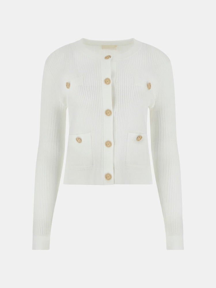 Guess maglia bianca donna con bottoni