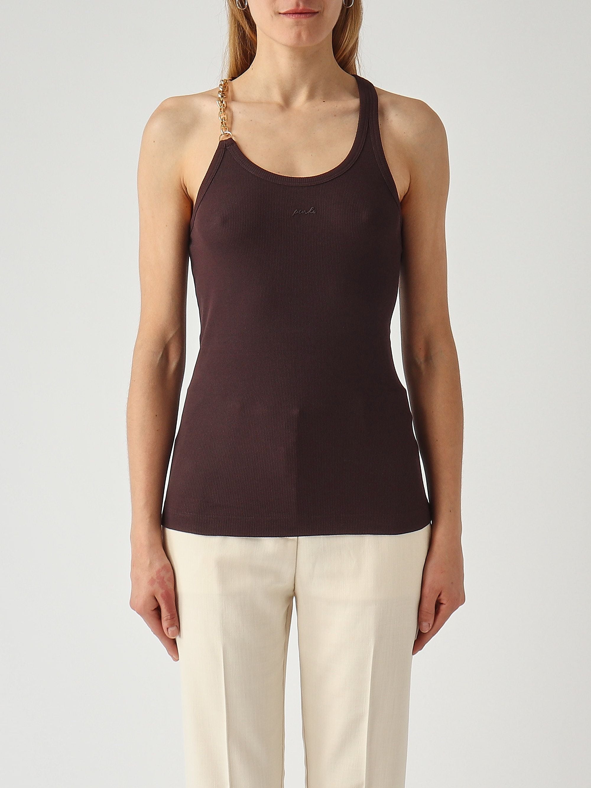 Pinko Canotta donna in cotone stretch