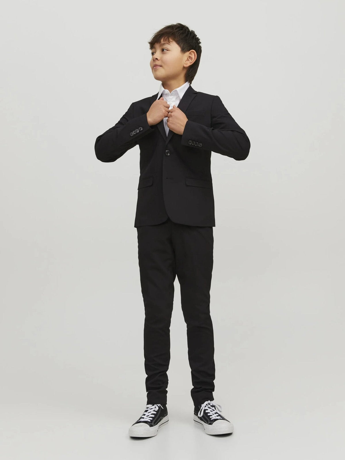 Jack & Jones jack jones junior giacca elegante bambino e ragazzo nera slim fit 12203557.NE_