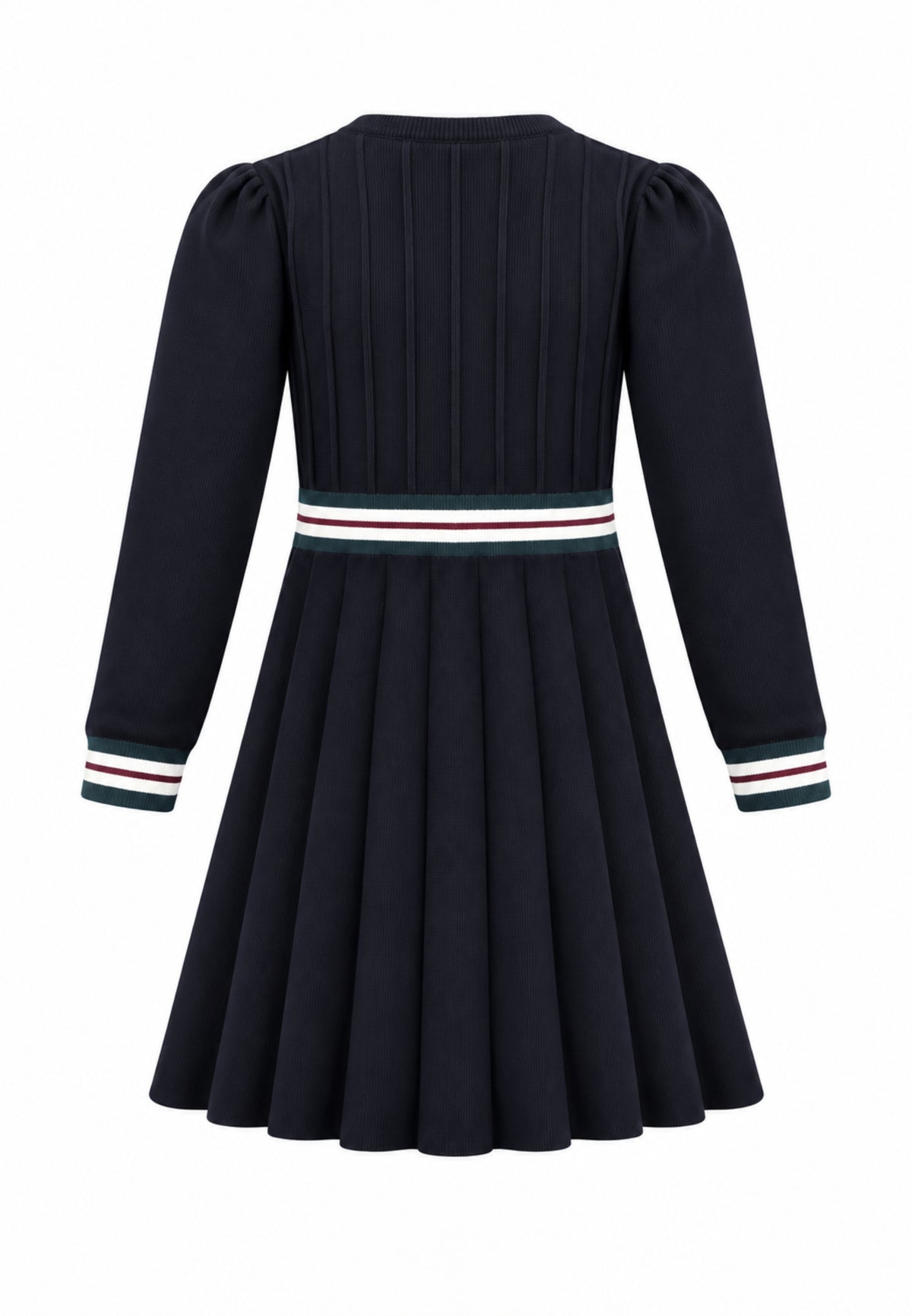 Gabriella Gucci VESTITO IN MAGLIA CON MANICHE LUNGHE E GONNA A PIEGHE Bambine e ragazze GK309.NE_