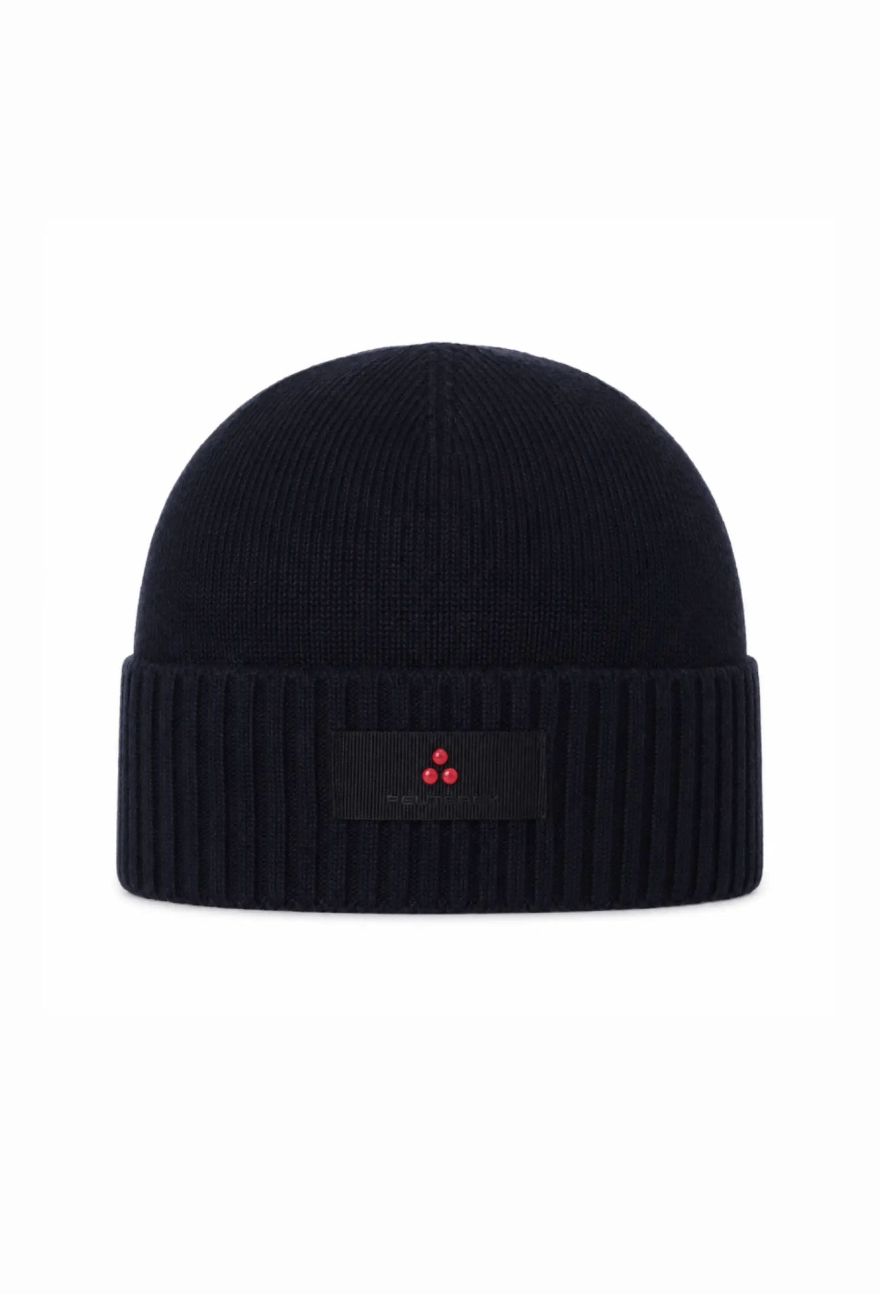 Peuterey CAPPELLO BLU IN LANA RASATA LOGO CENTRALE Bambini e ragazzi SILLI 03 KID.BLU_