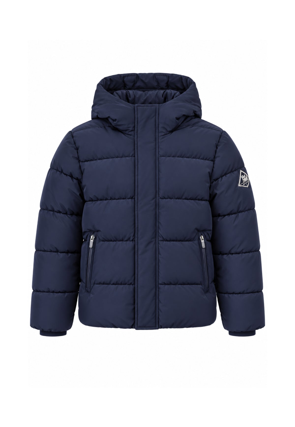 Roy Roger's GIUBBOTTO BLU CON CAPPUCCIO E LOGO BRACCIO Bambini e ragazzi RX402/00.BLU_