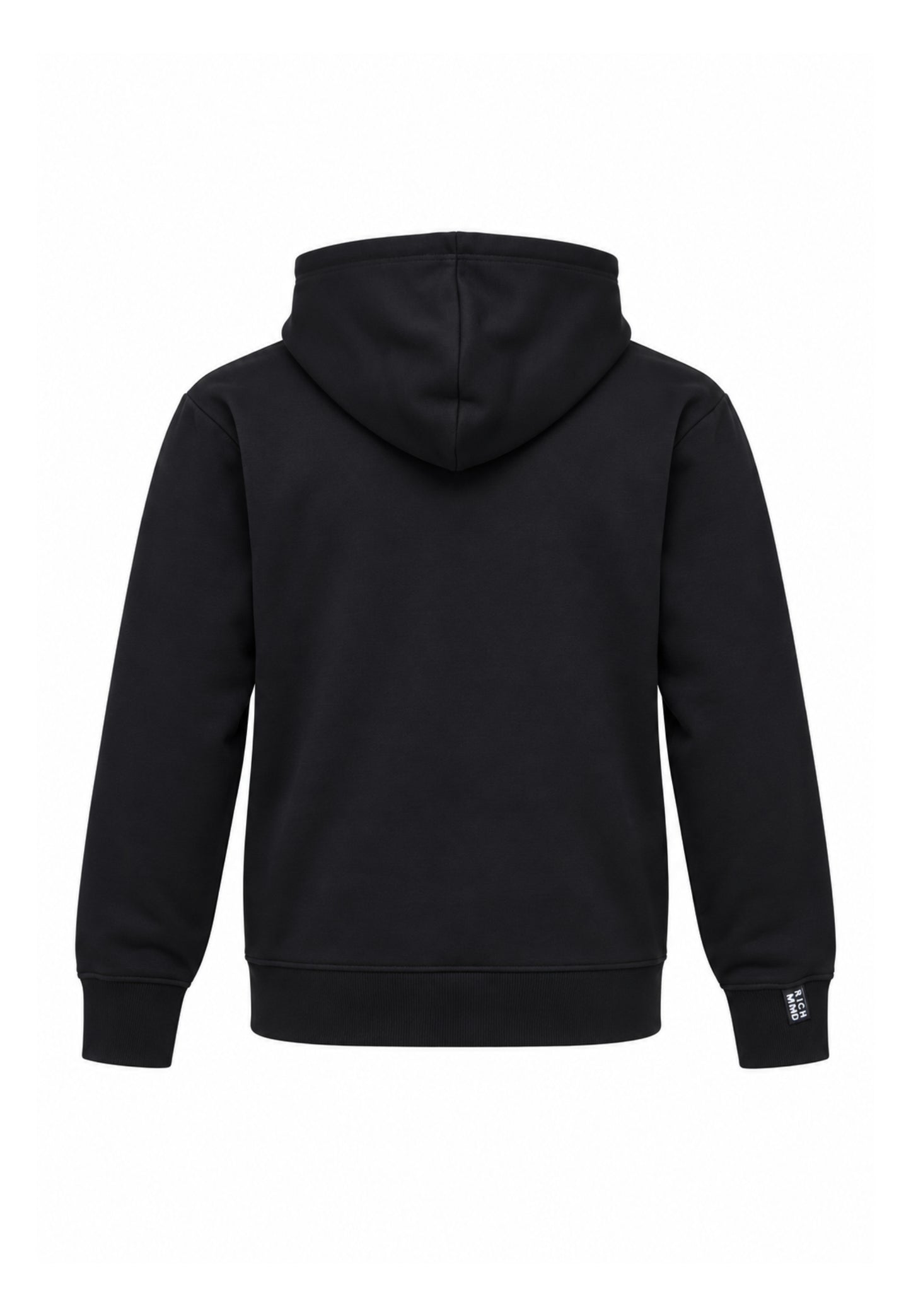 John Richmond felpa NERA CON CAPPUCCIO E MINI LOGO Uomo uma26029fe.ne_