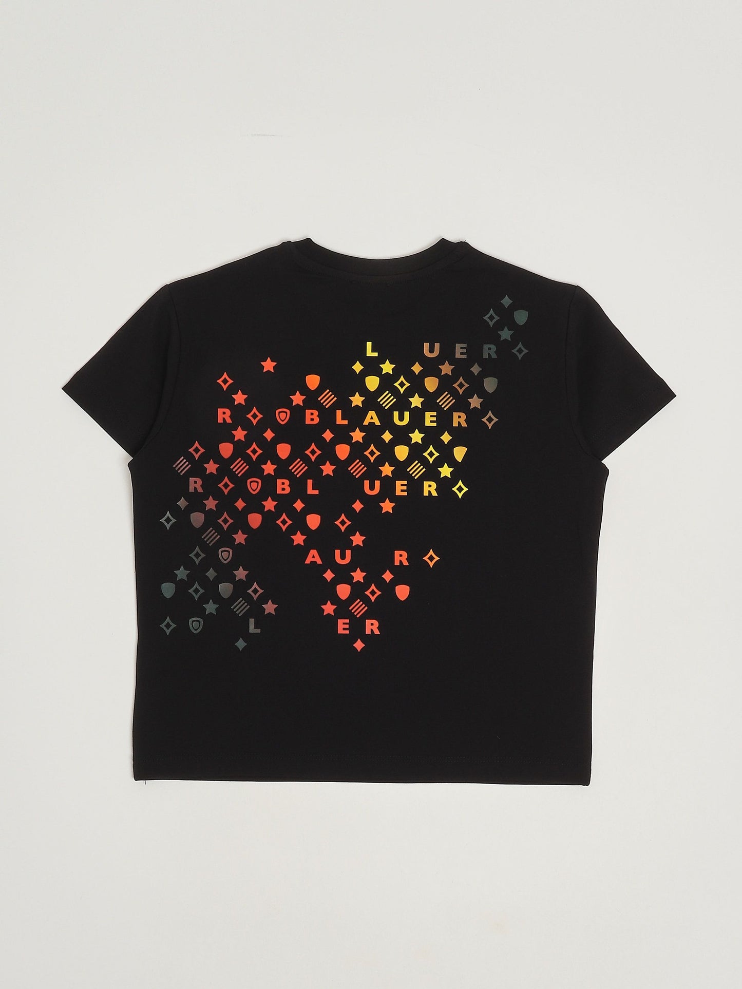 Blauer T-shirt bambino in cotone stretch