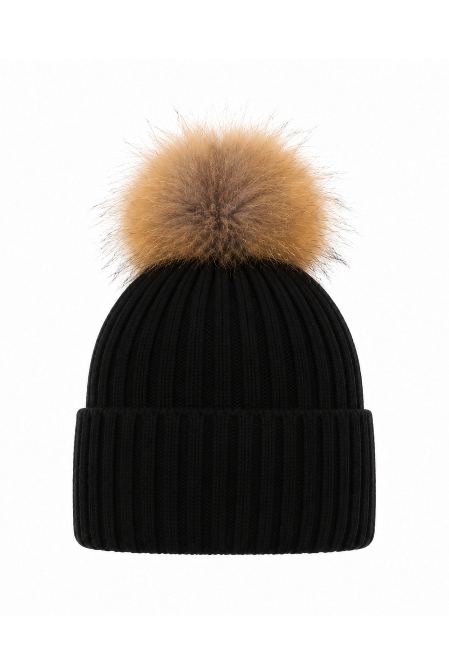 REFRIGIWEAR CAPPELLO nero IN LANA CON POMPOM E LOGO Donna snowflake hat.ne_
