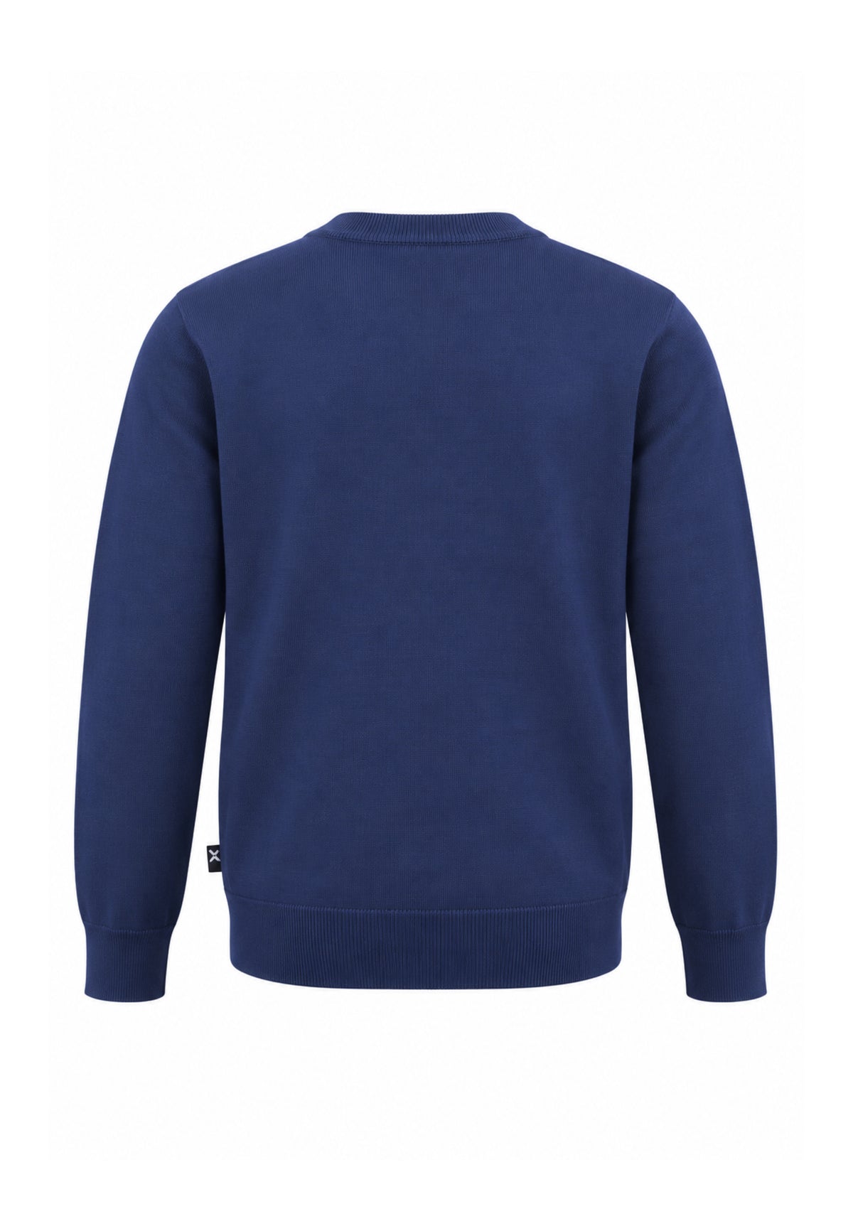 John Richmond maglia BLU IN LANA RASATA CON MINI LOGO Uomo uma26169ma.blu_