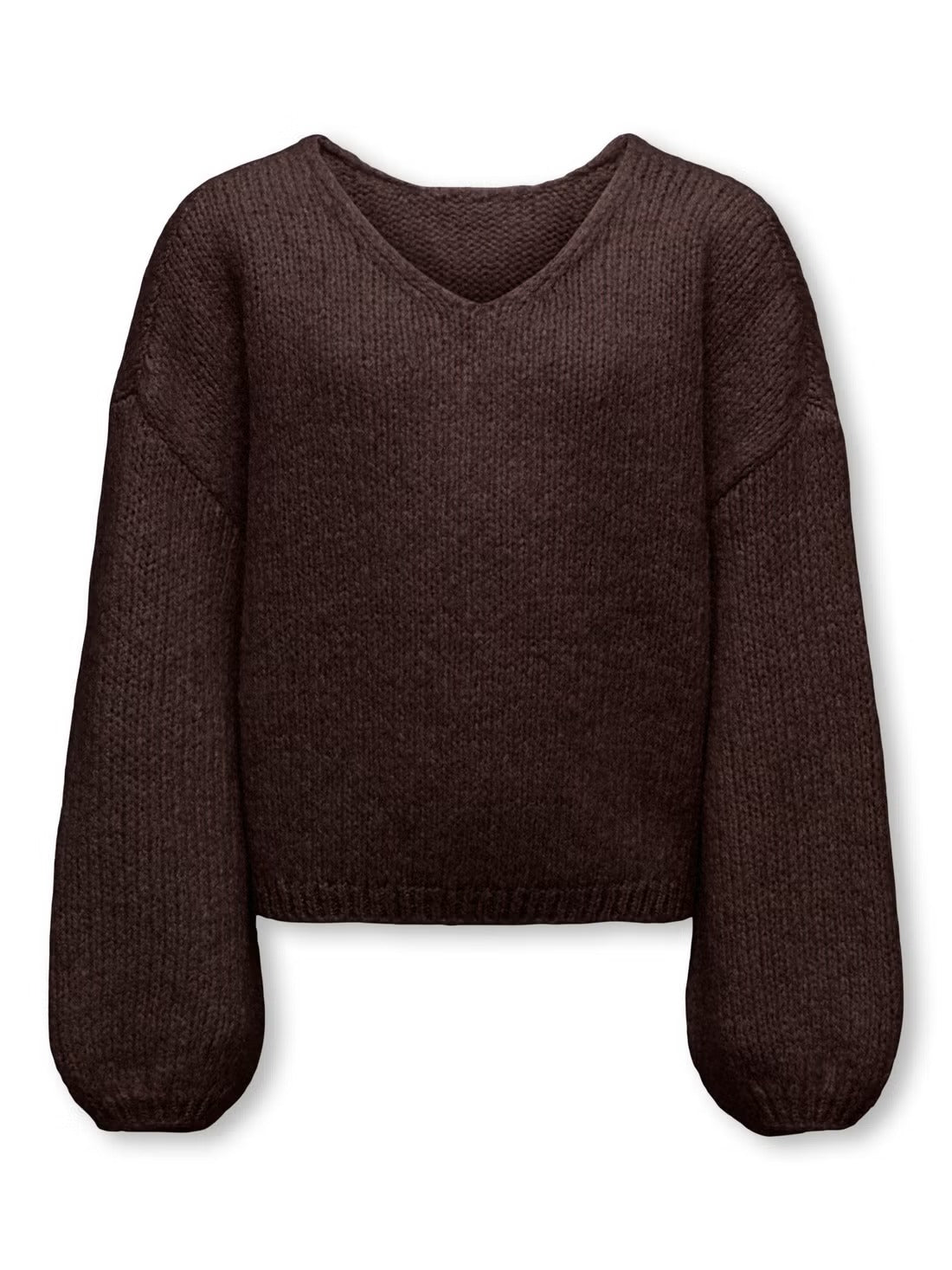 ONLY KIDS maglia MARRONE scollo a v rasata Bambine e ragazze 15368180.MARRO_