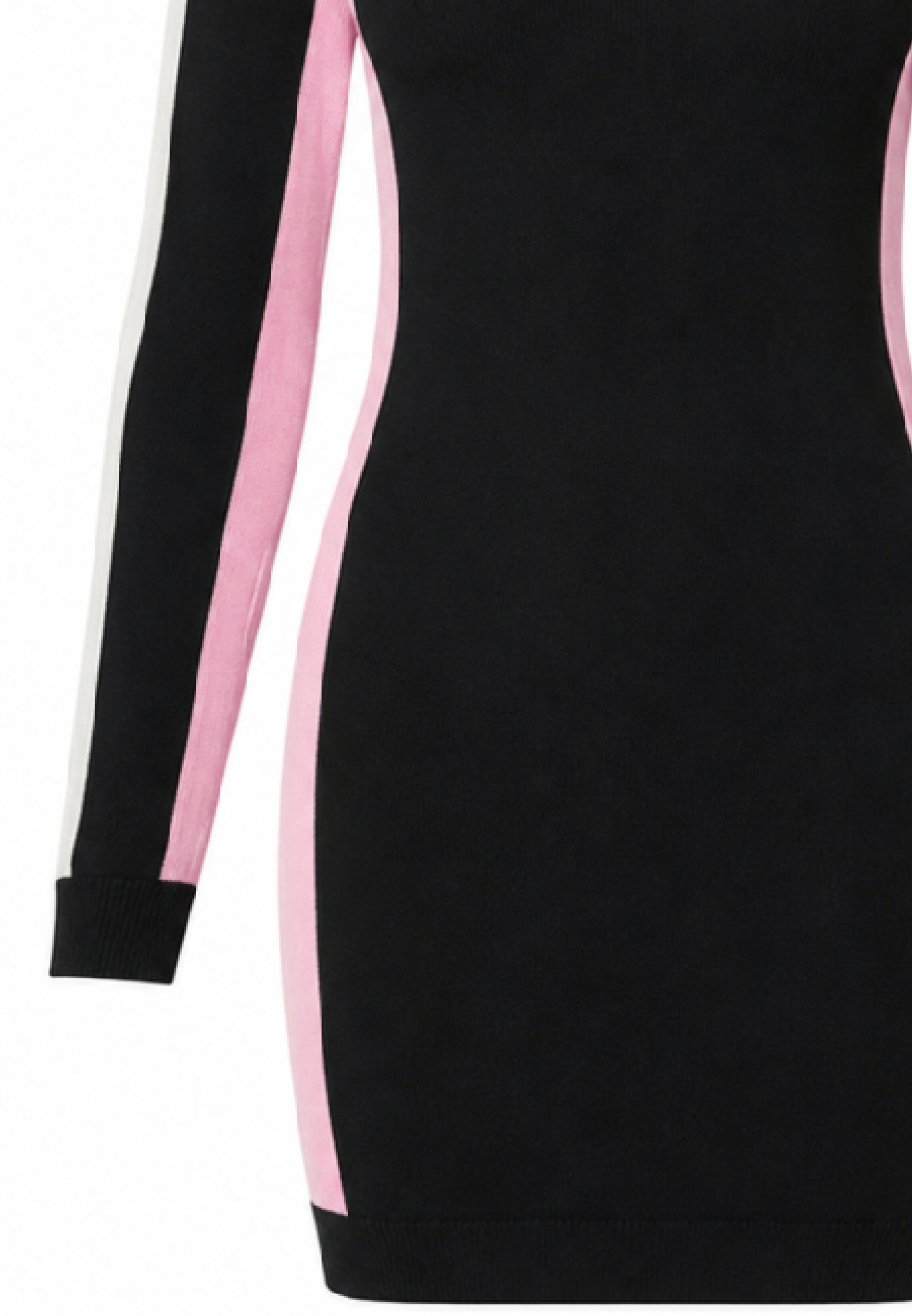 MARC ELLIS ABITO NERO SLIM CON DETTAGLI BIANCHI E ROSA E LOGO RICAMATO CENTRALE Bambine e ragazze JMJDR03554.NE_