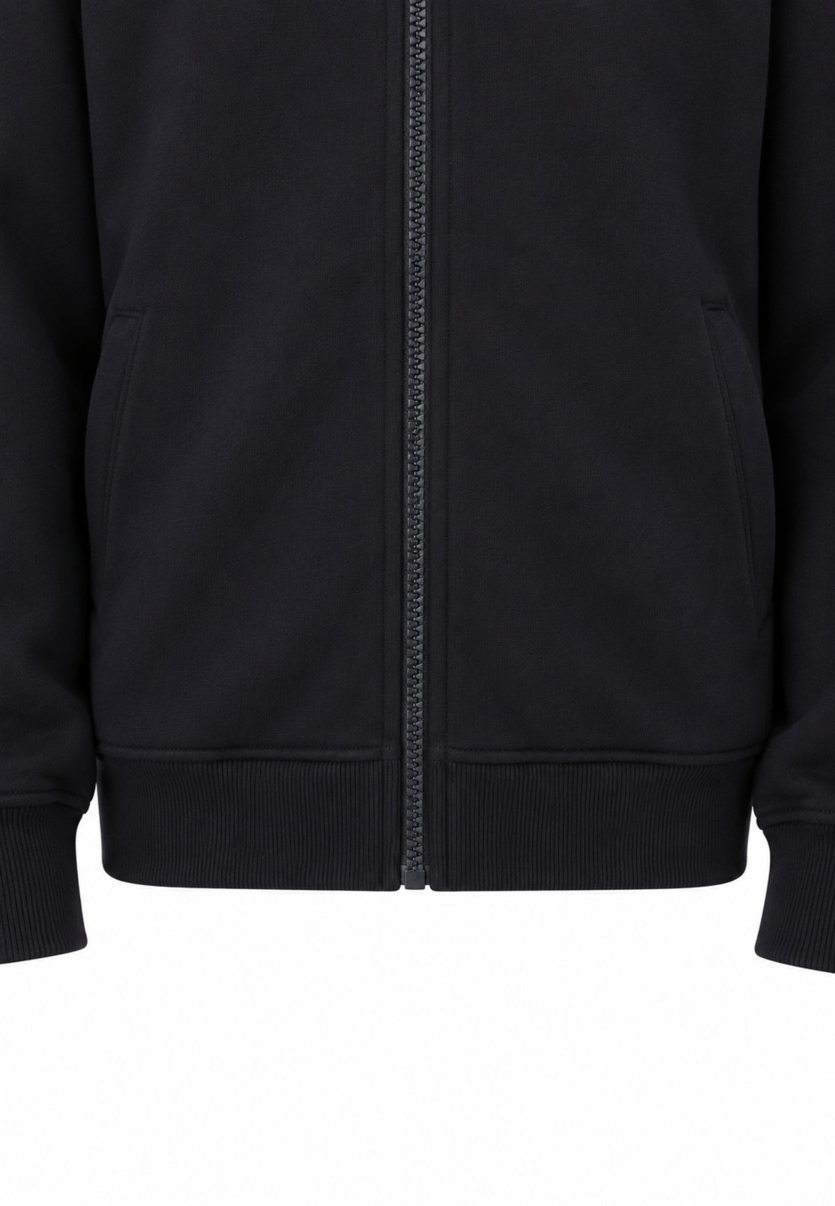 Disclaimer FELPA NERA CON ZIP CAPPUCCIO E LOGO CENTRALE Bambini e ragazzi 26IDK59124.NE_