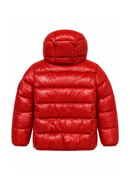 Save the Duck GIUBBOTTO ROSSO LUCIDO CON FODERA A CONTRASTO Bambine e ragazze 13-J38090G.RO_